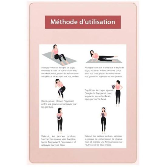 Appareil De Musculation Jambes Et Bras – Entraîneur Plancher Pelvien, Compteur LCD