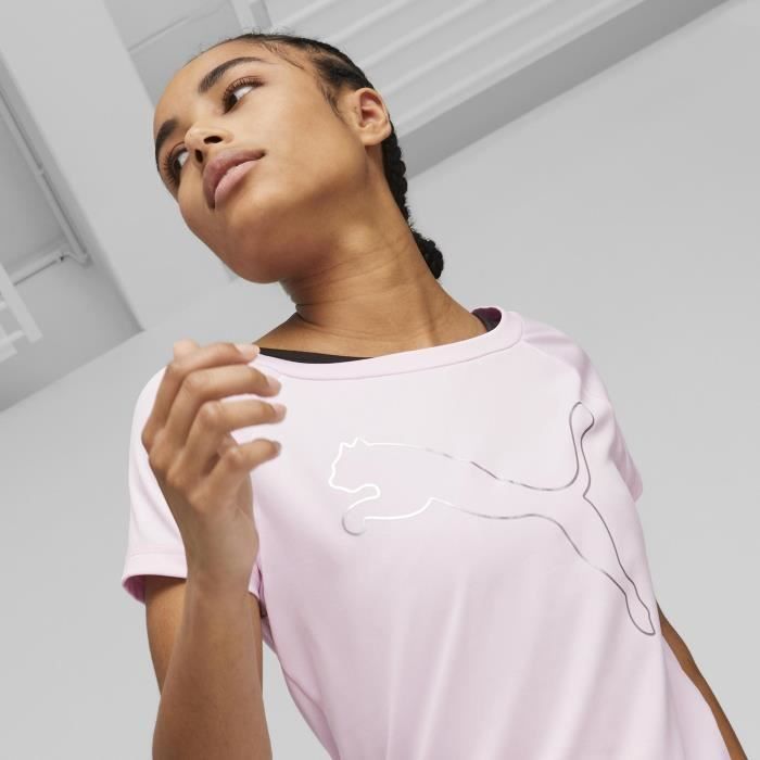 Tee shirt puma femme rose on sale