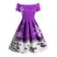 Mode Femmes vintage de Noël flocon de neige imprimer épaule Une robe Swing  ligne HSW81112452PP Violet Violet - Achat / Vente robe - Bientôt le Black  Friday Cdiscount