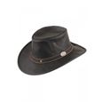 Chapeau Cuir De Kangourou Noir - sundowner scippis - Traclet Noir ...