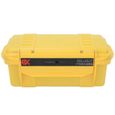 Duokon L'ABS renforce le boîtier de rangement de boîte à outils étanche antichoc extérieur jaune en plastique dur avec coussin-0