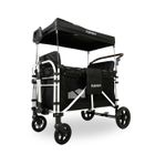 Chariot de transport enfant pliable noir - FUXTEC Family Cruiser - banquettes amovibles 4 places EN-1888 75 kg