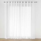 DOUCEUR D INTÉRIEUR Grand Voilage à Oeillets Blanc - Effet Lin Tissé 400x240 cm