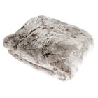 EMINZA Plaid en Fausse Fourrure - Taupe - 130 x 160 cm