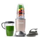 Blender personnel - NUTRIBULLET Pro 900 - NB907CP - 900W - 2 tasses + 2 couvercles + anneau - Doré