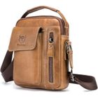 SWAREY Sac Bandoulière Sacoche Homme en Cuir Véritable Loisirs Affaires Sac Porte épaule avec Poignée Porte-documents Sac à main Cadeau