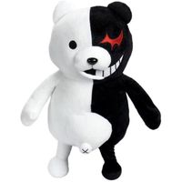 Anime Dangan Ronpa Mono Kuma Monokuma ours blanc et noir poupée jouet doux en peluche artisanat Super doux