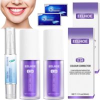Kits De Blanchiment Des Dents - Correcteur Couleur Dentaire 5 Cosmile Dentifrice Purple Toothpaste Serum Blanchiment Denta