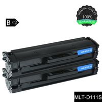 (2-Pack-Noir) Compatible MLT-D111S Toner Laser pour Samsung Xpress SL-M2020W /SL-M2022W / SL-M2070W - 1000 Pages
