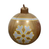 Boule de Noel Geante 60cm, Boule de noël pour extérieur Gonflable, Decoration de Noël pour la Maison Ornements de Noël (style 2)