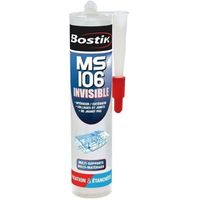 Mastic de Fixation & Etanchéité BOSTIK MSP 106 Invisible - Transparent Après Séchage - Maintien Initial Puissant - Cartouche 290 ml