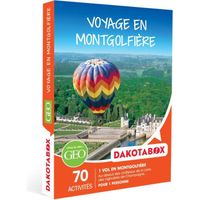 Dakotabox - Voyage en montgolfière - Coffret Cadeau - 70 paysages à découvrir en ballon : châteaux de la Loire, vignobles de