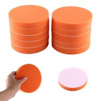 Tampon de polissage, 10pcs 6 '(150mm) polissage éponge polissage cirage outil de kit pour voiture polisseur tampon orange