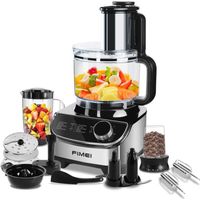 Robot multifonction FIMEI Robot de cuisine 12 en 1-Batteur -Mixeur-Extrateur de jus-1300W-3 Vitesses