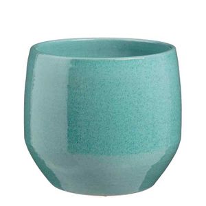 Mica Decorations Pot de fleurs Harris - 25x25x22 cm - Céramique - Vert Mica Decorations Pot de fleurs Harris - 25x25x22 cm - Céramique - Vert