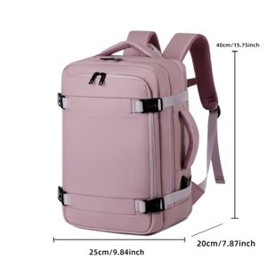 Sac à Dos Voyage Sous Vide Avec Pompe - Dimensions 40x20x25 Cm - Compatible Cabine Avion (EasyJet, Ryanair…) - Compartiments Organisés - 4