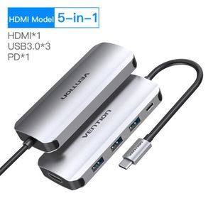 HUB HDMI 5-en-1 THF - HUB USB C vers Multi USB 3.0 HDM