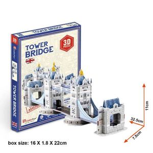 PUZZLE Puzzle en papier 3D,mots célèbres,bâtiments,pont e