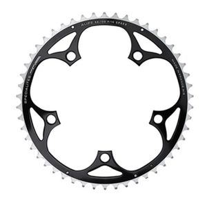 Plateau 51 dents route d.130 extérieur noir alu 7075 9/10v. marque Stronglight - Pièce Vélo - Maxi pièces vélo