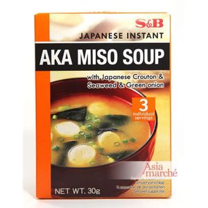 SOUPE EN SACHET Soupe Miso Aka 30g S&B
