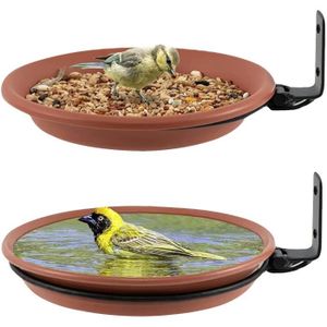 Mangeoire à oiseaux extérieure avec crochet suspendu Gadget d'alimentation pour  oiseaux avec toit rond pour jardin - Cdiscount