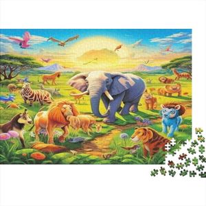 PUZZLE Parc Zoologique Puzzle Animaux Colorés 300 Pièces 