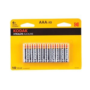 PILES Lot de 10 piles Kodak Lr03 AAA Xtralife Alkaline -