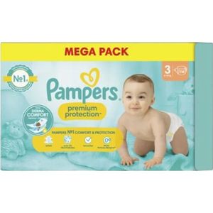 COUCHE Couches Pampers Harmonie - Taille 3 - 114 couches - 6 kg à 10 kg