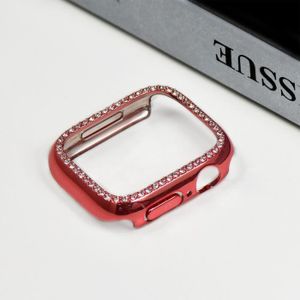 BRACELET MONTRE CONNEC. Coque en diamant pour Apple Watch 7,41mm,45mm,44mm