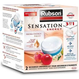 DÉSHUMIDIFICATEUR RUBSON Recharge SENSATION 3en1 Aroma Energy Fruit 
