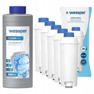 Kit accessoires Wessper pour DeLonghi Magnifica S ECAM 21.117.SB -  Détartrant + 3x Filtre - Blanc-bleu - OEM - Cdiscount Electroménager