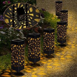 LAMPION KE18284-Lot de 6 lampes solaires de jardin étanche