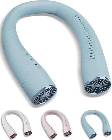 Ventilateur de Cou Portable Silencieux à Batterie Rechargeable, ini