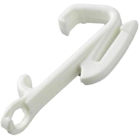 40 Glissières Rideaux Plastique Noir - Pour Douche, Fenêtres, Plafond