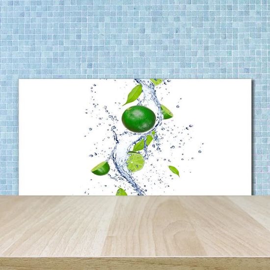 Panneau De Cuisine Sur Verre Tulup - 100x50cm - Motif Fruits - Déco Moderne