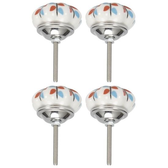 G Decor Bouton De Porte En Céramique De Couleur Unie