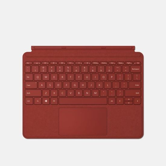 MICROSOFT Clavier Type Cover Surface Rouge Coquelicot pour Surface Go 3 - AZERTY