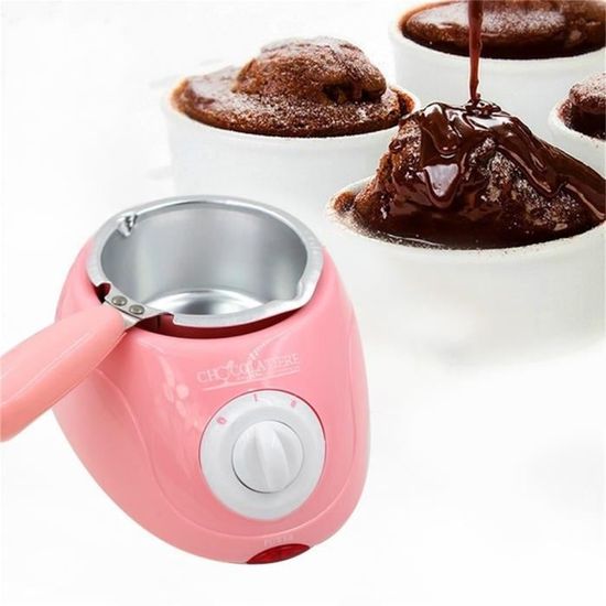 Fondoir à Chocolat électrique 250 Ml – Double Pot, 2 Températures, Kit Complet Pour Fondue Et Moulage