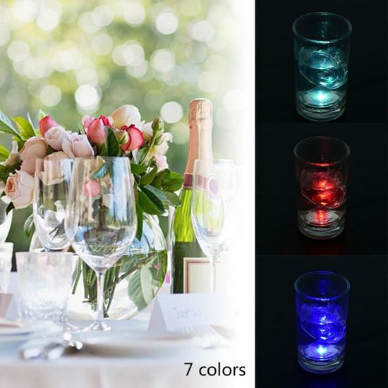 JINXIAN 18 Pièces Coloré Flash Ice Avec Capteur Glaçon