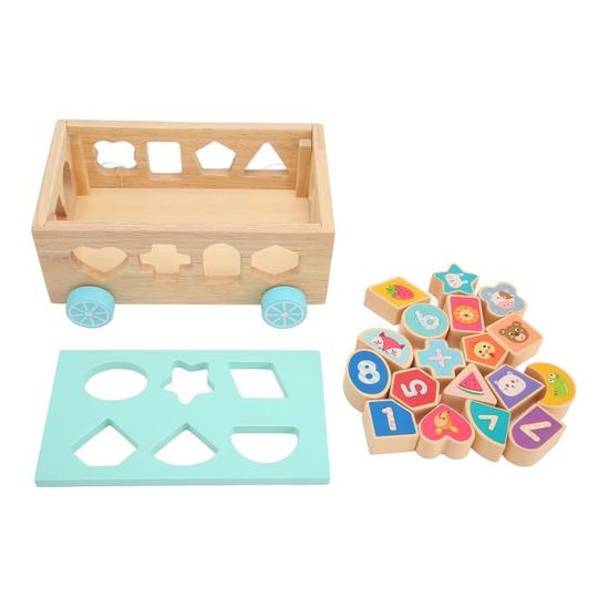 Melissa & Doug Cube De Tri De Formes En Bois - Jouet D'Éveil Éducatif Pour Enfants Dès 2 Ans