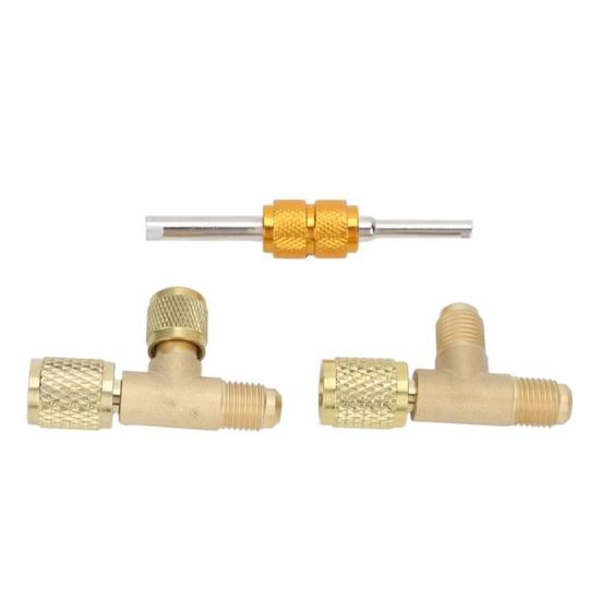 Adaptateur En T Laiton 1/4" - Pour R134, R22, R12