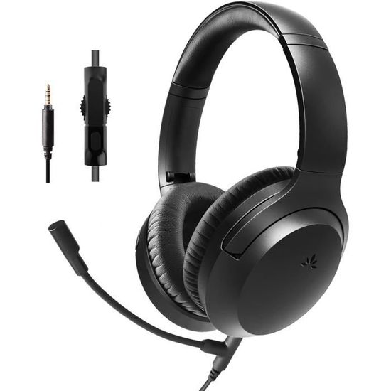 Casque NGS MSX11 Pro – Supra-aural Avec Micro Ajustable – Jack 3.5mm + Adaptateur PC – Pour Gaming Et Musique