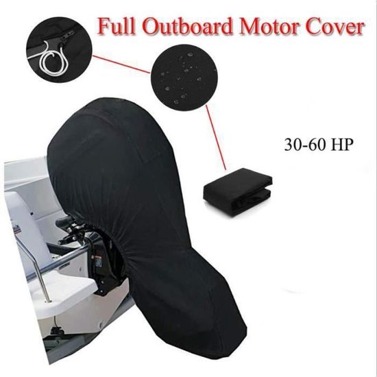 Housse De Protection Pour Moteur Hors-bord - Tissu Oxford 600D Hydrofuge Avec Bandes Fluorescentes