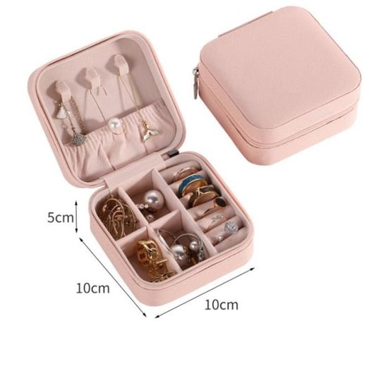 Boîte à Bijoux Tournante Transparente à 5 étages - Organisateur Pour Bagues, Colliers, Boucles D'oreilles