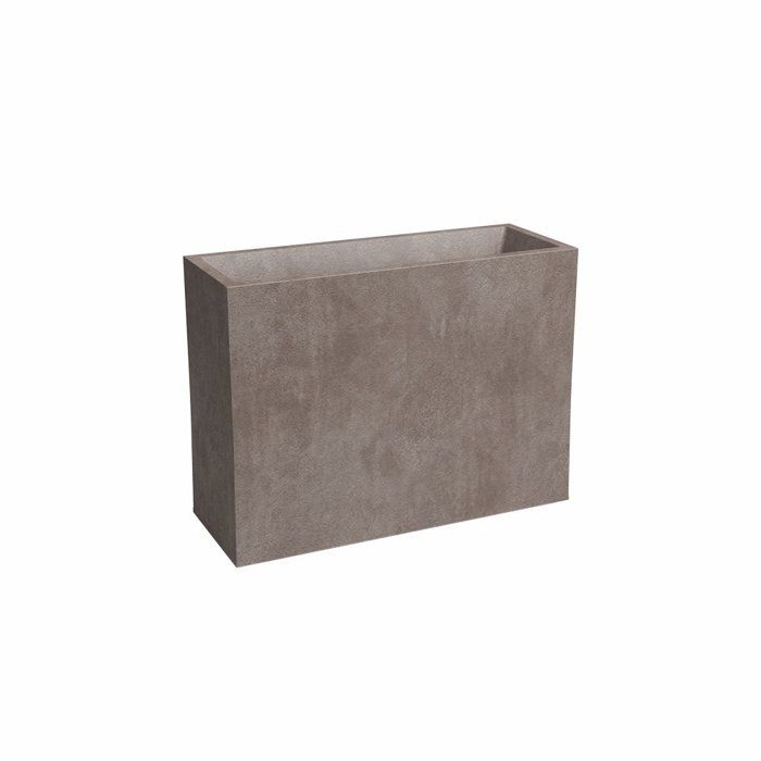 Jardinière haute SYDNEY - Plastique - Taupe - Rectangulaire - 79.5x295x68 cm - 50 L - ARTEVASI