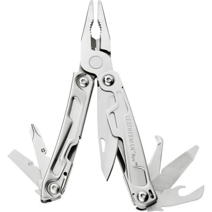 LEATHERMAN Rev Couteau Multifonction 14 Outils en Boîte sans Étui 832130