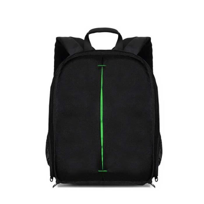 LYT® Sac à dos pour Reflex appareils photos Nikon-Canon - Noir et Vert