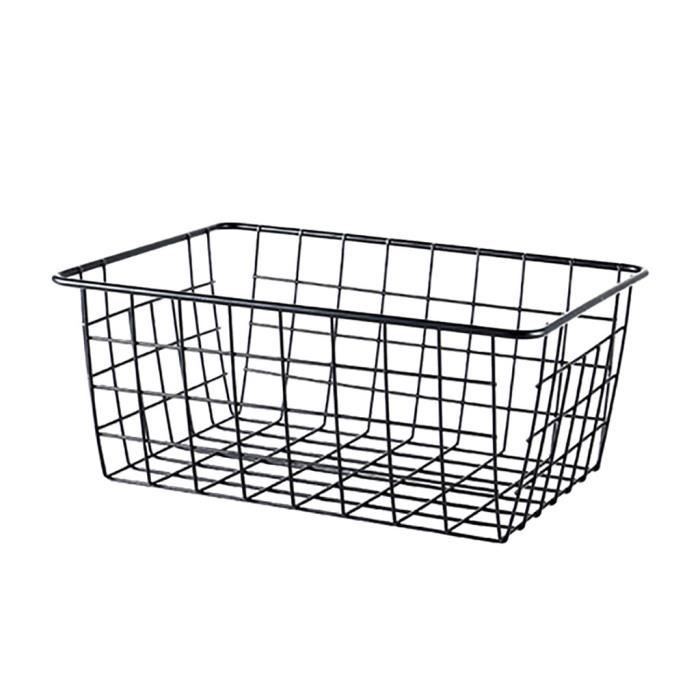 Organisateur de panier de rangement en fil de fer Salle de bain - cuisine - buanderie multi-usages - Return 4007