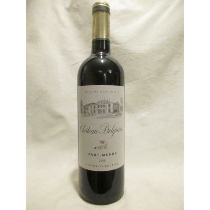 haut-médoc château belgrave grand cru classé rouge 2008 - bordeaux