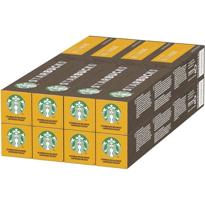 Starbucks Blonde Espresso Roast By Nespresso 8 x 10 capsules (80 capsules)